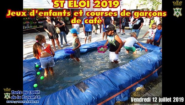 ST ELOI 2019 Trets- Jeux d'enfants et courses de garcons de café 12juill2019