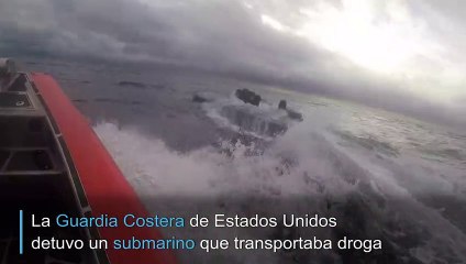 Dramática detención de submarino que transportaba droga