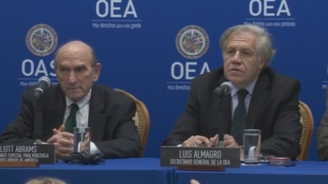 EE.UU. y Almagro prometen mantener la presión a Maduro mientras sigue el diálogo