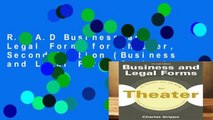 R.E.A.D Business and Legal Forms for Theater, Second Edition (Business and Legal Forms Series)