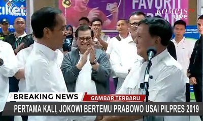 Simak! Pernyataan Lengkap Jokowi dan Prabowo Saat Bertemu di Stasiun MRT