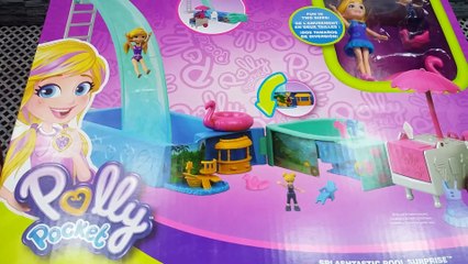 Minik Gücü ve Mega Kaydıraklı Havuz Eğlence Seti | Polly Pocket Splashtastic Pool Surprise