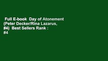 Full E-book  Day of Atonement (Peter Decker/Rina Lazarus, #4)  Best Sellers Rank : #4