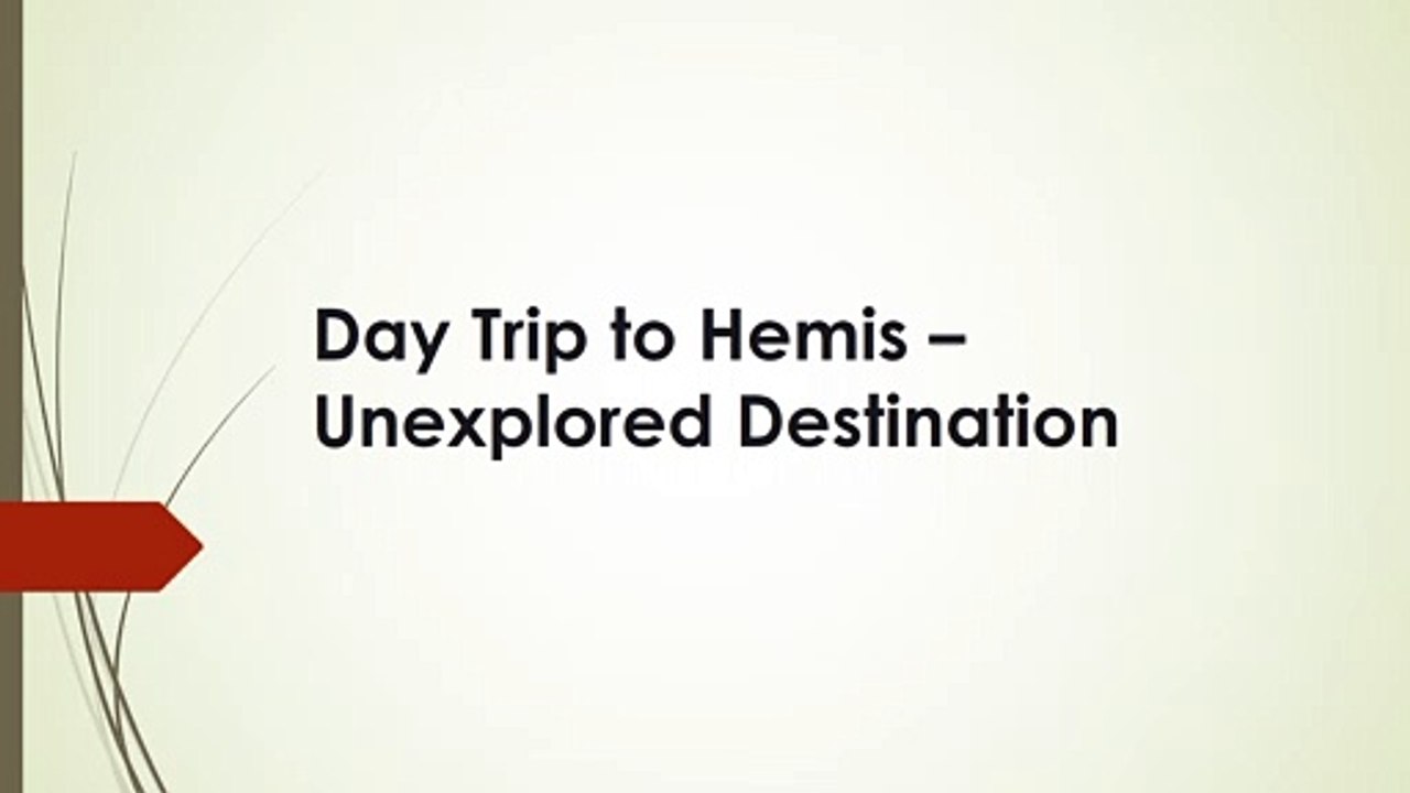 Day Trip to Hemis – Unexplored Destination