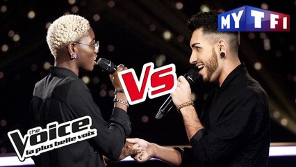 Emmy Liyana VS Dilomé - « L'aigle noir » (Barbara) | The Voice France 2017 | Battle