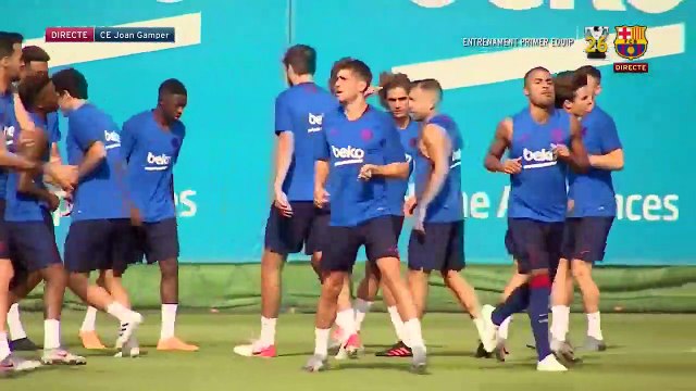 Barças first preseason training session for 201920