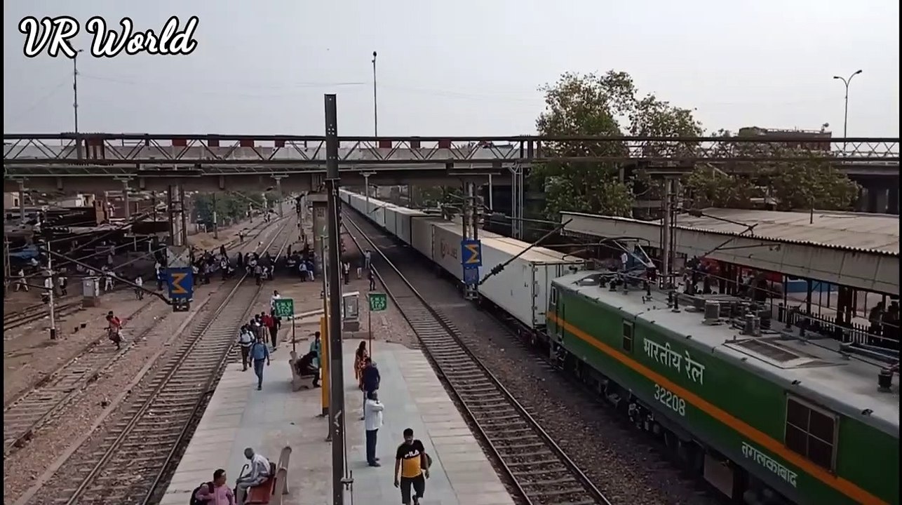 AC Container Goods Freight Train