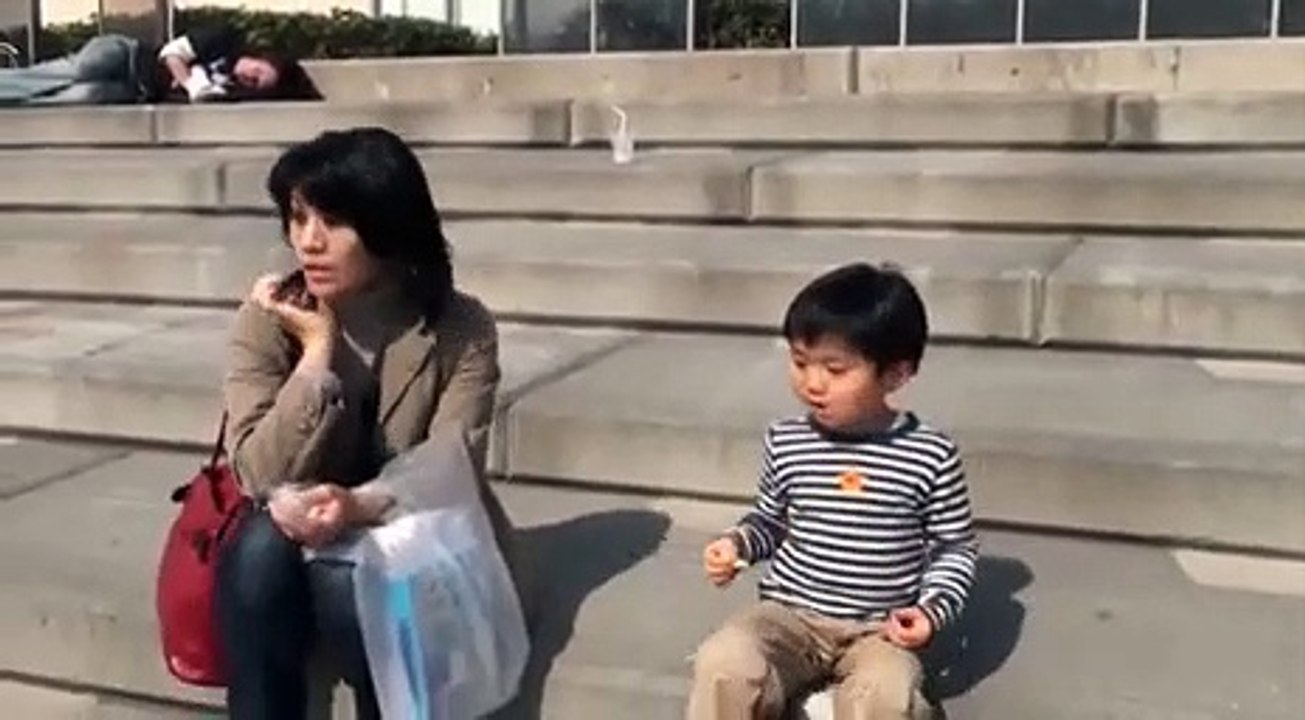 Child eating food.