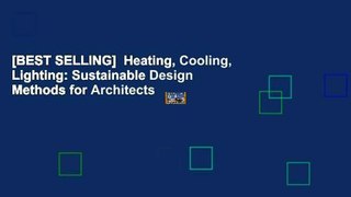 [BEST SELLING]  Heating, Cooling, Lighting: Sustainable Design Methods for Architects