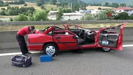 Bolu TEM Otoyolu’nda Feci Kaza: 1 Ölü, 2 Yaralı