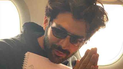 Kartik Aaryan leaves for Lucknow to kick start of Pati Patni Aur Woh | FilmiBeat