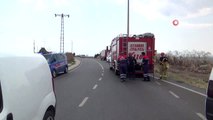 Silivri köy yolunda iki araç kafa kafaya çarpıştı: 2 yaralı