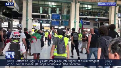 Des gilets jaunes ont manifesté à la gare du Nord ce samedi