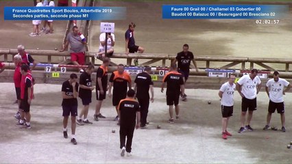 Secondes parties de poules M1, seconde phase, France Quadrettes, Albertville 2019