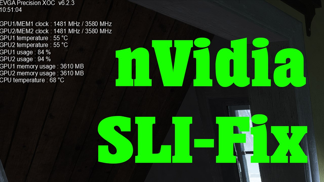 Battlefield v - nvidia sli fix (beweisvideo)