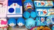 PINK vs BLUE ! DORAEMON and HELLO KITTY | Special Series #76 Mixing Random Things into GLOSSY Slime