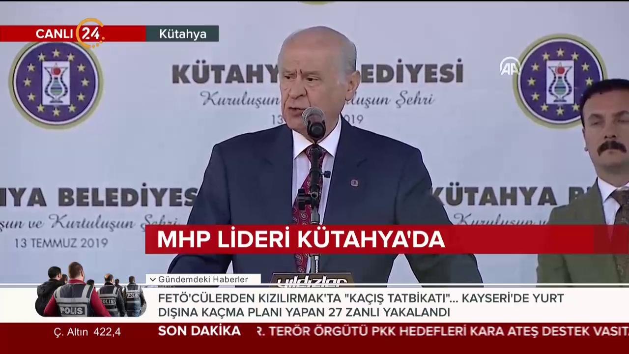 MHP Genel Başkanı Devlet Bahçeli Kütahya'da
