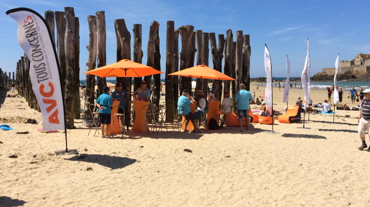 Prévention aux risques d’AVC sur la plage