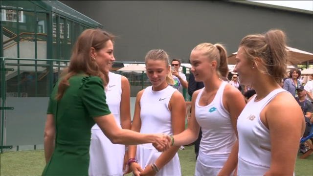 Wimbledon - La duchesse de Cambridge Kate Middleton présente pour la finale dames