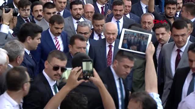 KUTAHYA- MHP LIDERI BAHCELI KUTAHYA'DA HALKA HITAP ETTI-