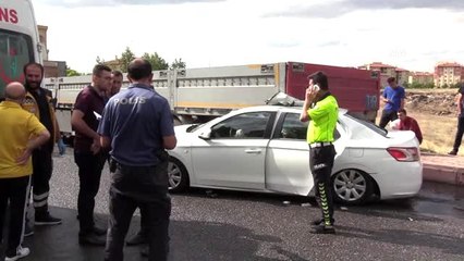 Kayseri'de trafik kazası: 1 yaralı