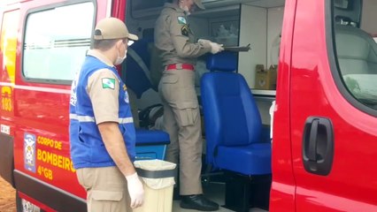 Homem é socorrido após queda no Bairro Interlagos