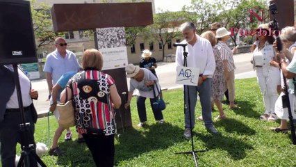 Una militante del PP boicotea el homenaje a Miguel Angel Blanco en Mataró (Barcelona)