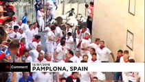 La emoción del encierro vuelve a las calles de Pamplona