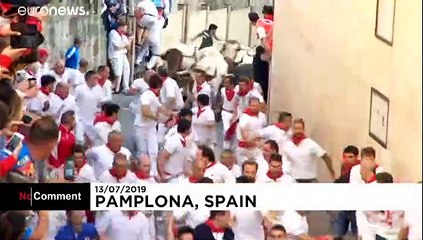 Les taureaux à l'honneur à la San Fermin de Pampelune