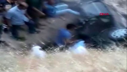DİYARBAKIR Silvan'da dere yatağına yuvarlanan otomobilin sürücüsü öldü