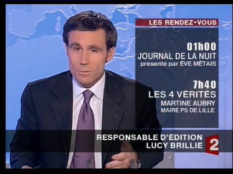 France 2 - 28 Mars 2006 - Teasers, JT 20H (David Pujadas)