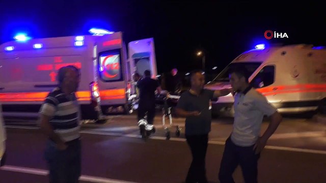 Yolcu otobüsü ile çarpışan otomobil takla attı: 1 ölü, 3 yaralı
