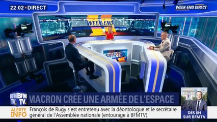 Emmanuel Macron annonce la création d'un commandement militaire de l'espace (1/2)