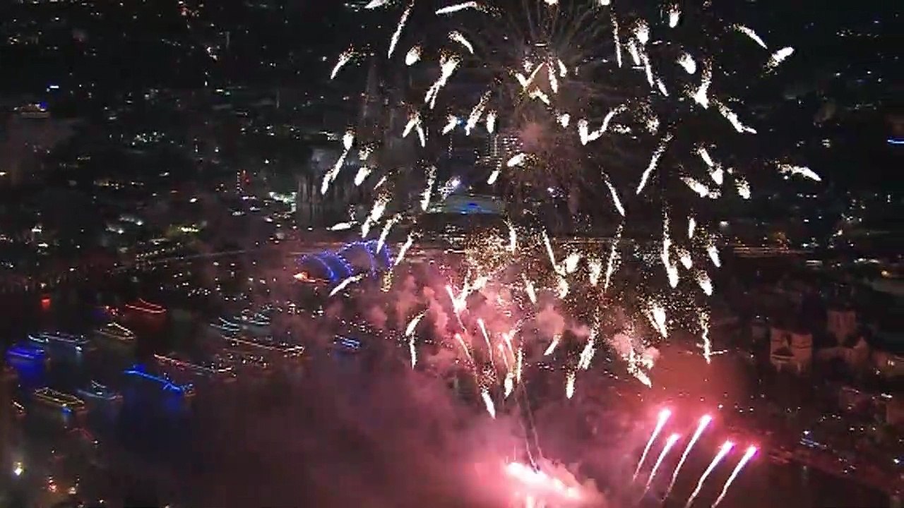 Kölner Lichter 2019 - Helikopter Perspektive!