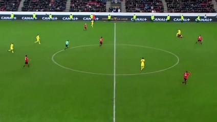 30/01/18 : SRFC-PSG : le geste anti fair-play de Neymar sur Traoré