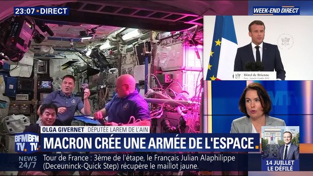 Emmanuel Macron annonce la création d'un commandement militaire de l'espace (2/2)