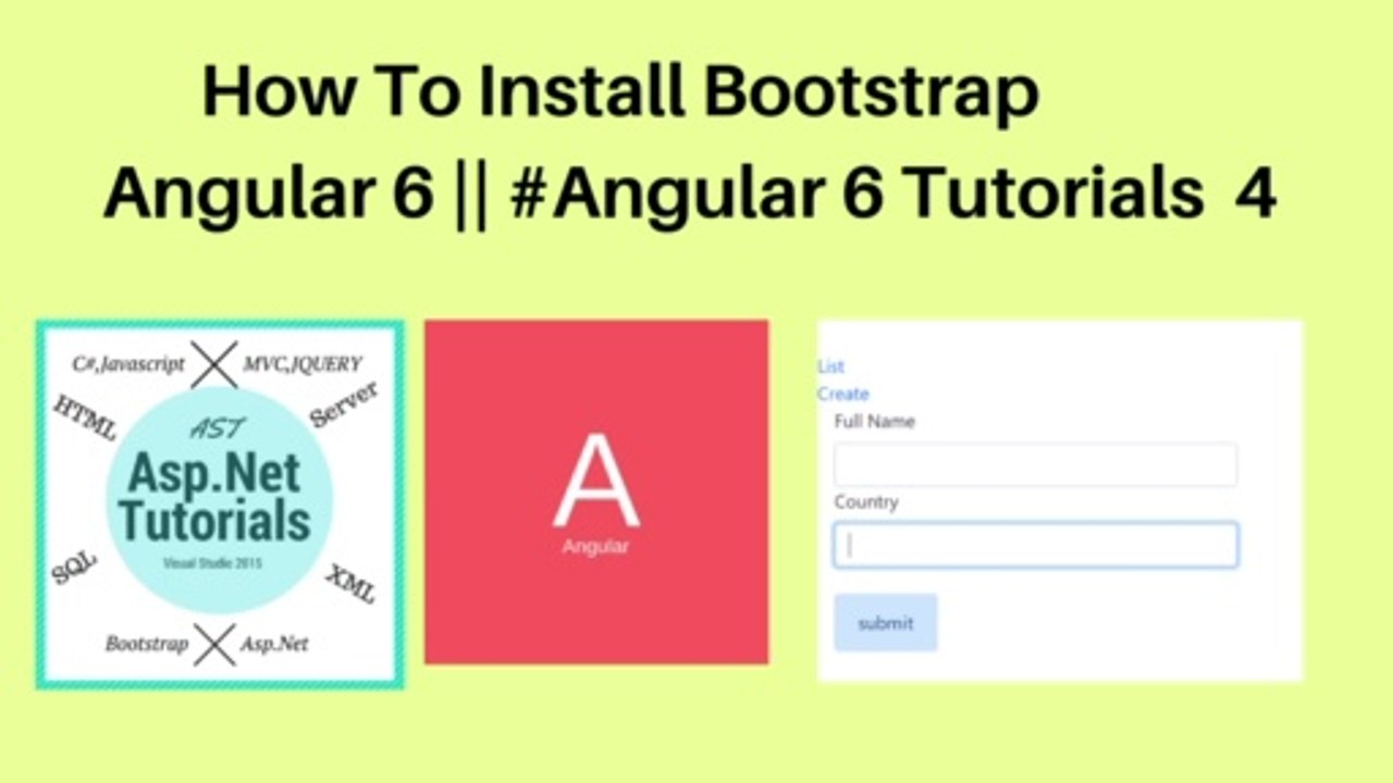 How to install bootstrap angular 6 || #angular 6 tutorials 4