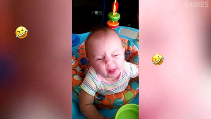 TRY NOT TO LAUGH - Babies Eat Lemons   Funny Kids Videos 2019