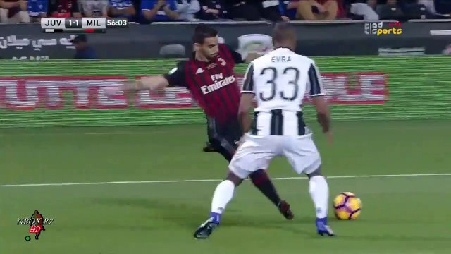 الشوط الثاني مباراة ميلان و يوفنتوس 1-1 كاس السوبر الايطالي 2016
