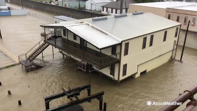Atchafalaya River substantially swollen by Barry's flooding