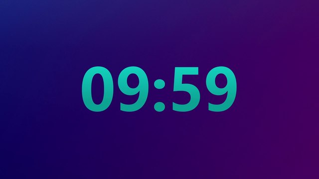 10 Minute Timer Countdown with Sound Alarm / Conto alla rovescia 10 minuti