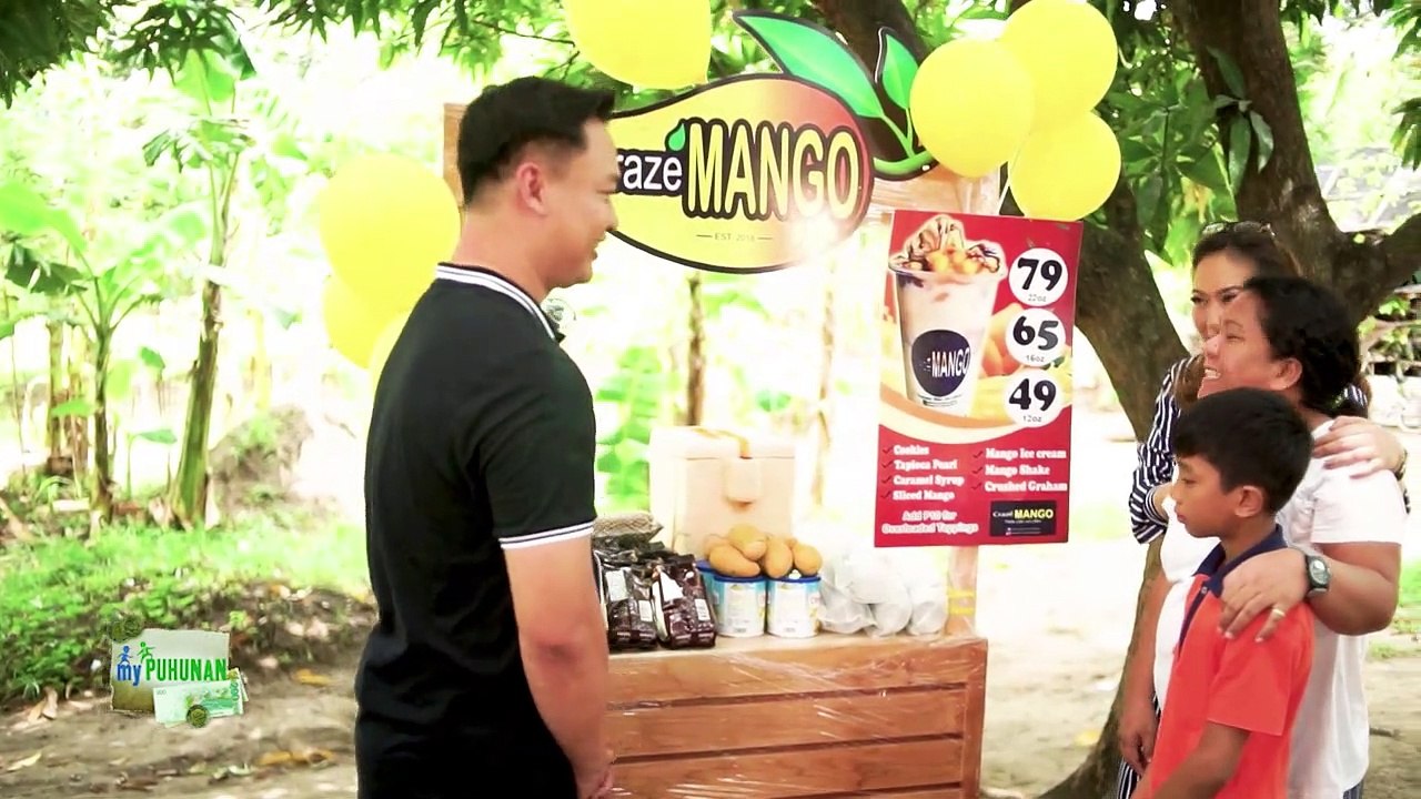 Gio Esta gives Josefina Nuñez a full package of his mango shake franchise | My Puhunan