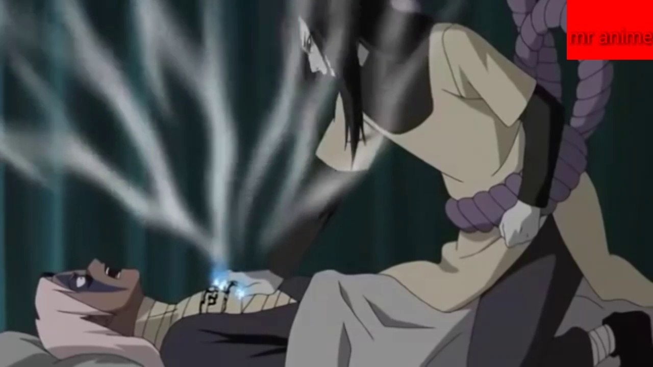 Orochimaru Libera al ocho colas y obtiene las células del Hachibi - Naruto Shippuden 318