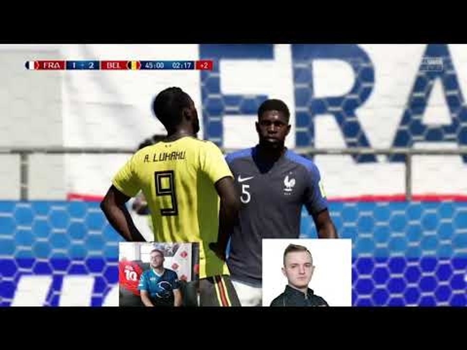 Deux pro-gamers jouent France-Belgique sur "FIFA 18"