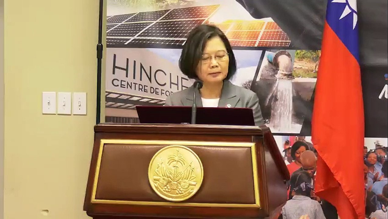 Les deux Chefs d'Etat ont tenu un point de presse conjoint sur l'état des lieux de la coopération entre les deux pays  Haïti et la République taïwanaise