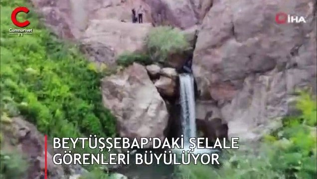 Beytüşşebap'taki şelale görenleri büyülüyor
