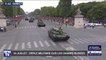 14-Juillet: Le 12e régiment de cuirassiers et leurs chars Leclerc descendent les Champs-Élysées