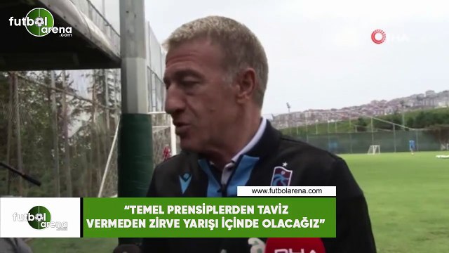 Ahmet Ağaoğlu: Temel prensiplerden taviz vermeden zirve yarışı içinde olacağız
