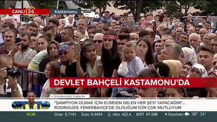 MHP Lideri Bahçeli Kastamonu'da