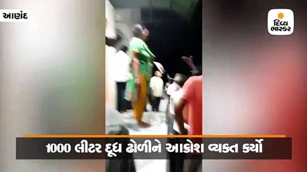 સભાસદોએ સંદેશર દૂધ મંડળીમાં 1000 લીટર દૂધ ઢોળીન...